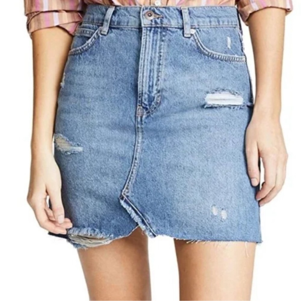 We The Free denim skirt coastal cowgirl